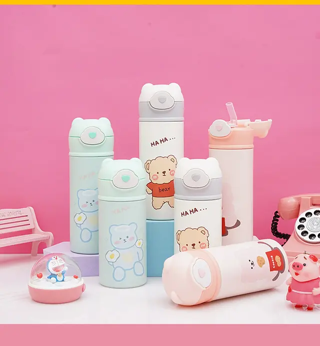 Baby straw water bottle